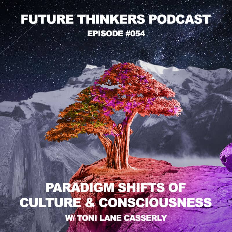 Future Thinkers Podcast guest Toni Lane Casserly, the Co-Founder of CoinTelegraph and CULTU.RE, investor, recording artist and the founder of the “immateralism” art movement, talks to Mike Gilliland and Euvie Ivanova about cultural and consciousness shifts, how blockchain technology can help advance human rights, and increasing our self sovereignty.